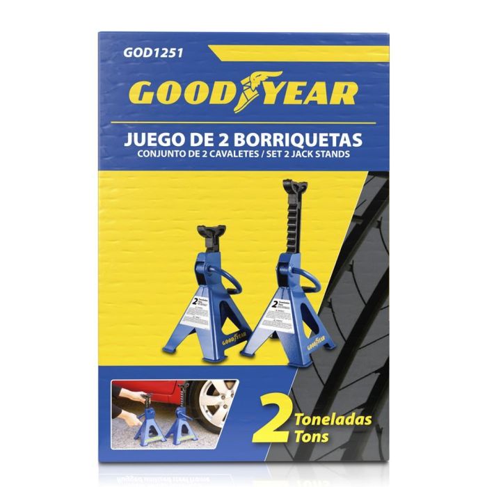 Borriqueta Acero 2Ton Jgo 2 Unidades Goodyear Cs1 GOD1251 2 Borriqueta Acero 2Ton Jgo 2 Unidades Goodyear Cs1 GOD1251 2