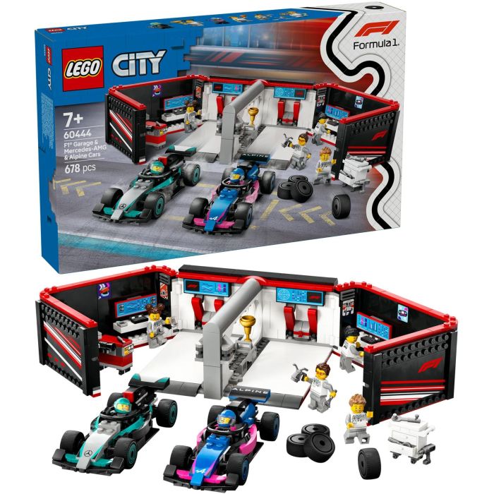 Lego Juego de Construcción Garaje Formula 1 con Coches Mercedes-AMG y Alpine - Lego City (Edad 7+ años) 10 Lego Juego de Construcción Garaje Formula 1 con Coches Mercedes-AMG y Alpine - Lego City (Edad 7+ años) 10