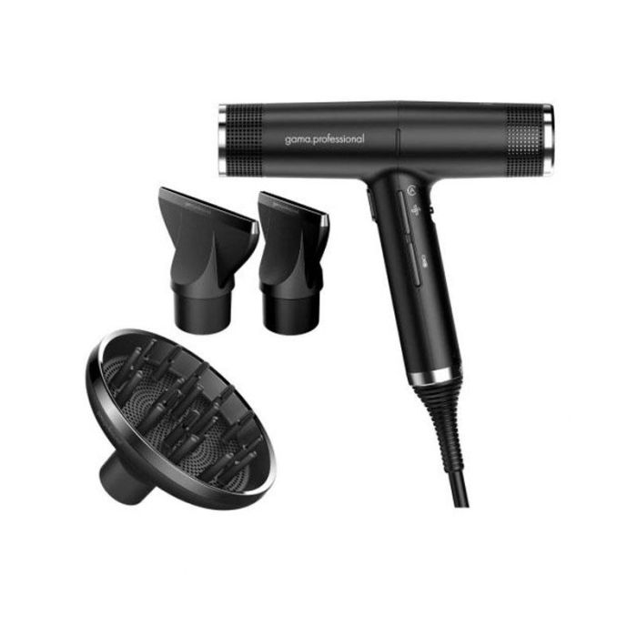 Secador Profesional Ga.Ma IQ Perfetto Negro - Tecnología Oxy Active, 2000W, Ultra Ligero 294g, Incluye Boquillas Secador Profesional Ga.Ma IQ Perfetto Negro - Tecnología Oxy Active, 2000W, Ultra Ligero 294g, Incluye Boquillas