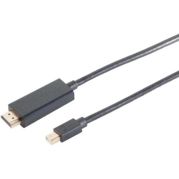 Cable Adaptador Mini DisplayPort 1.2 a HDMI (ST-ST) 2m Negro