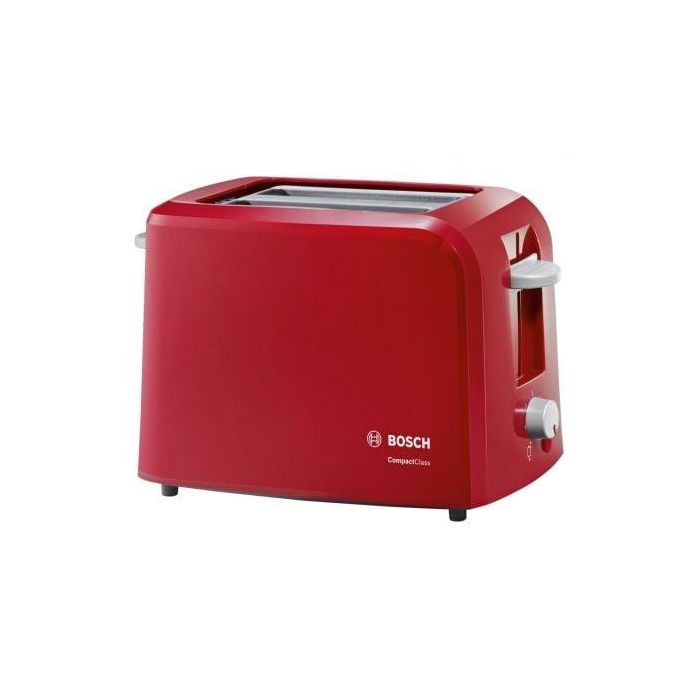 TOSTADOR DE PAN BOSCH TAT3A014 ROJO - 980W - 2 RANURAS SUPERIORES - SENSOR ELECTRÓNICO - AUTOAPAGADO - COMPACTO TOSTADOR DE PAN BOSCH TAT3A014 ROJO - 980W - 2 RANURAS SUPERIORES - SENSOR ELECTRÓNICO - AUTOAPAGADO - COMPACTO