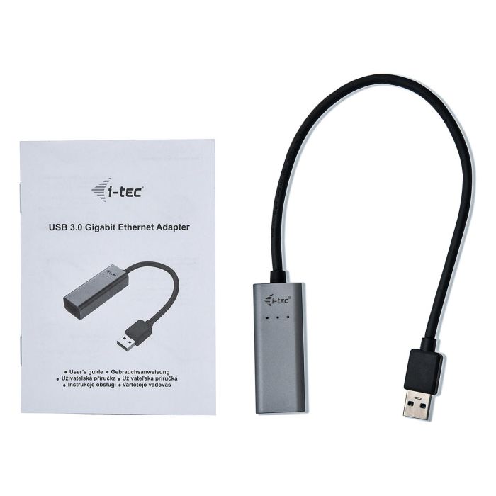 Cable USB i-Tec U3METALGLAN Gris