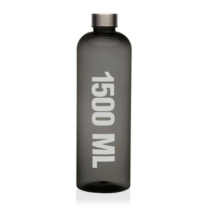Botella Versa VS-22080008 Gris Acero Poliestireno 9 x 29 x 9 cm 1,5 L