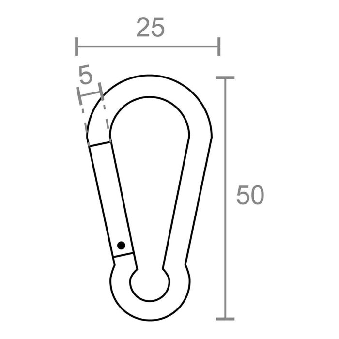 Edm Mosquetón Msq04 Aluminio Colores Surtidos 5 x 50 mm 2 Unidades 5 Edm Mosquetón Msq04 Aluminio Colores Surtidos 5 x 50 mm 2 Unidades 5