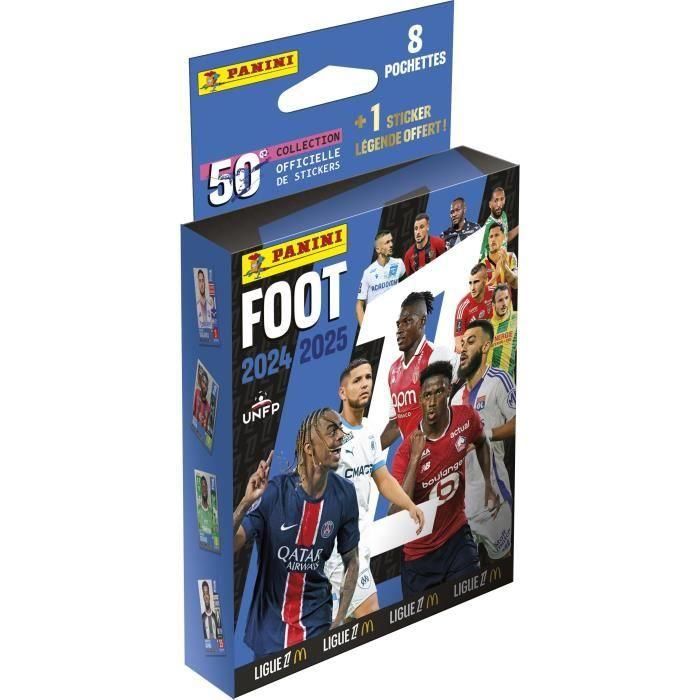 Pegatinas blíster - PANINI - Fútbol Ligue 1 2024-2025 McDonald's - 8 bolsillos + 1 pegatina de leyenda 1 Pegatinas blíster - PANINI - Fútbol Ligue 1 2024-2025 McDonald's - 8 bolsillos + 1 pegatina de leyenda 1