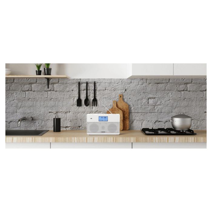 Kenwood CR-ST100S-B Radio Internet Digital con DAB+/FM, Bluetooth, Wi-Fi, Spotify, Altavoces, Pantalla TFT 2.3", Mando a Distancia, Negro