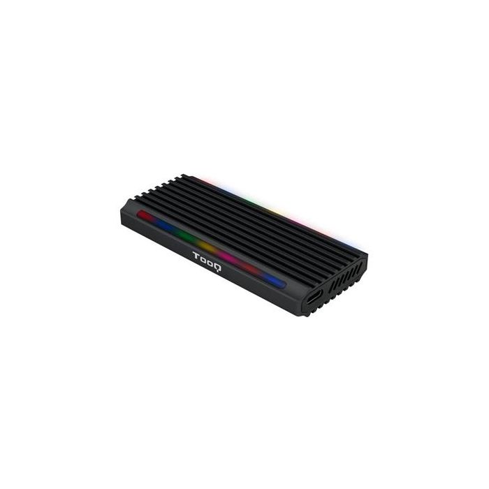 TooQ TQE-2222B Caja Externa SSD M.2 NVMe/NGFF USB 3.1 Gen2 USB-C Sin Tornillos RGB Negro Aluminio 0 TooQ TQE-2222B Caja Externa SSD M.2 NVMe/NGFF USB 3.1 Gen2 USB-C Sin Tornillos RGB Negro Aluminio 0