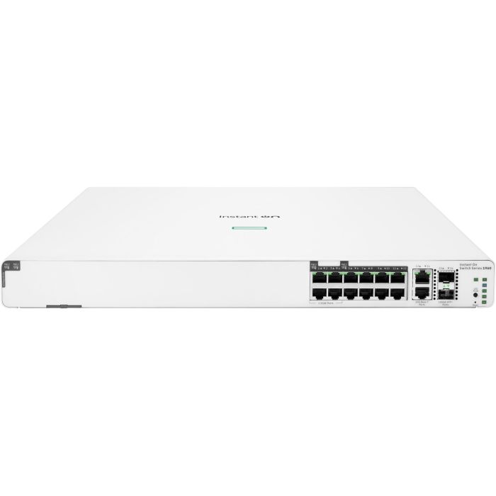HP Enterprise Aruba Instant On 1960 8G 4P2.5 2-STOCK Switch Gestionado L2+ 8 Puertos Gigabit PoE 4x2.5G 2x10G SFP+ 480W Montaje Rack