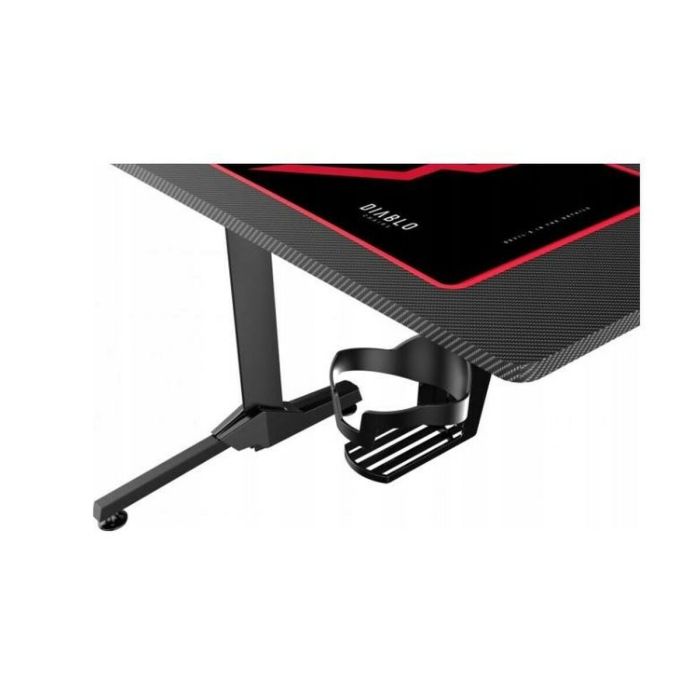 Mesa de Escritorio Gaming Diablo Chairs 1469 Blanco Negro Rojo 100 x 75 x 60 cm 2 Mesa de Escritorio Gaming Diablo Chairs 1469 Blanco Negro Rojo 100 x 75 x 60 cm 2