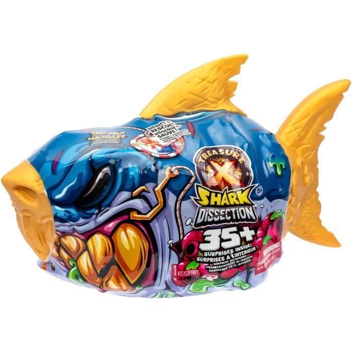 Juguete de disección - TREASURE X - Mega Shark - 30 cm - 35 sorpresas - Un auténtico tesoro de oro Juguete de disección - TREASURE X - Mega Shark - 30 cm - 35 sorpresas - Un auténtico tesoro de oro