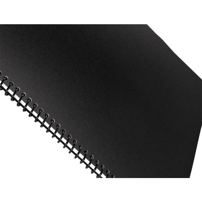 Tapa Encuadernacion Liderpapel Polipropileno A4 0.8 mm Negro Opaco Paquete De 50 Unidades 8