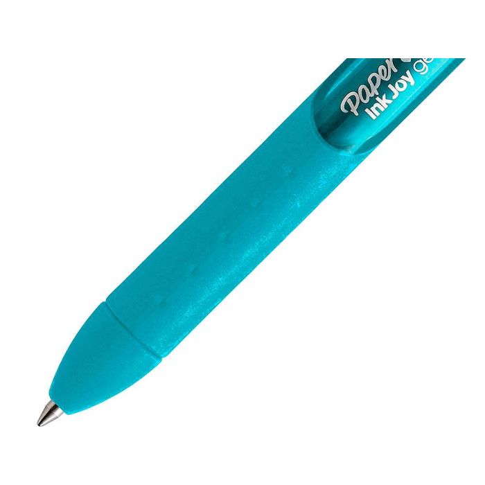 Boligrafo Paper Mate Inkjoy Retractil Gel Pen Trazo 0,7 mm Verde Azulado 12 unidades 3