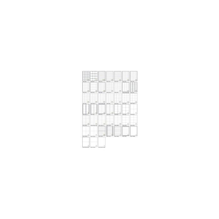 Caja 100 Hojas Etiquetas Blancas sin Márgenes-Láser/Láser de Color/Inyección de Tinta/Fotocopiadoras-105X74 Mm Tico LP4W-10574