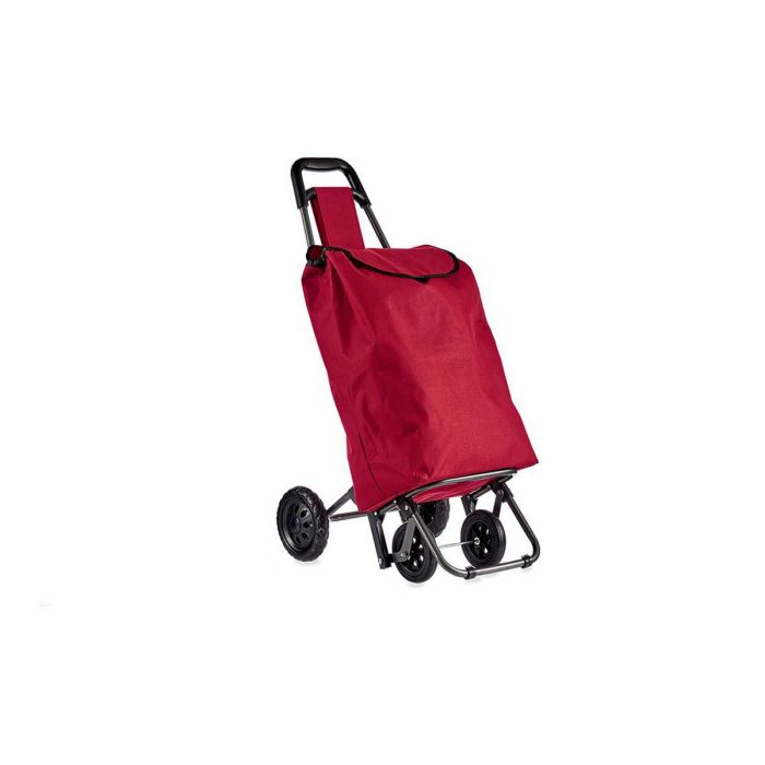 Carro de Compra Rojo Kinvara 22x98x38 cm - Tela, Plástico, Metal (6 Unidades) Carro de Compra Rojo Kinvara 22x98x38 cm - Tela, Plástico, Metal (6 Unidades)