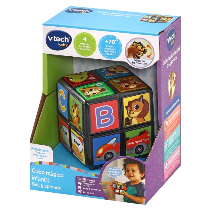Cubo Mágico Infantil Gira Y Aprende 80-558422 V-Tech 1