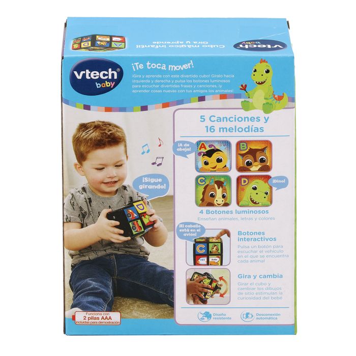 Cubo Mágico Infantil Gira Y Aprende 80-558422 V-Tech 4