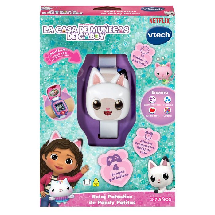 Reloj De Pandy Patitas La Casa De Gabby 80-561822 Vtech 1