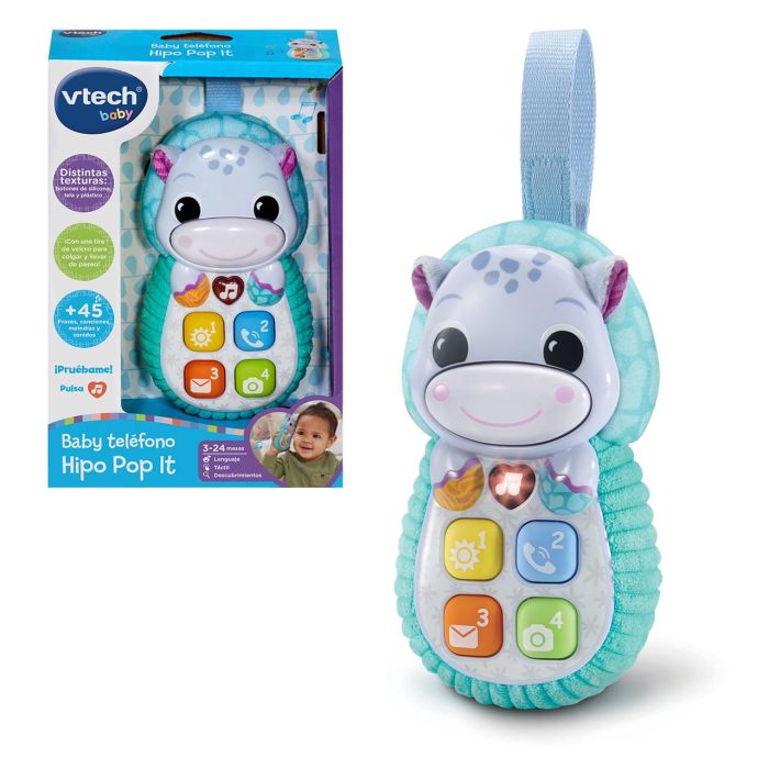 Baby Teléfono Hipo-Pop It Azul 80-566822 V-Tech