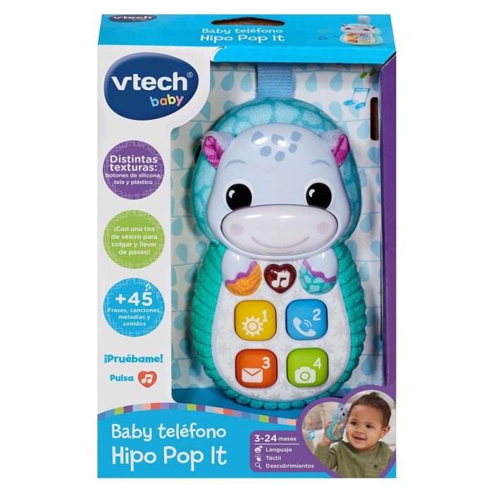 Baby Teléfono Hipo-Pop It Azul 80-566822 V-Tech 4