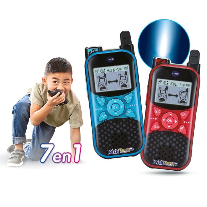 Walkie Talkie KidiTalkie Explorer con linterna y pantalla con luz ¡incluye 4 juegos! 3