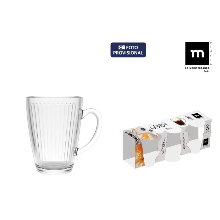 Set de 3 Tazas para Café Naira 90 cc - La Mediterranea (24 Cajas) Set de 3 Tazas para Café Naira 90 cc - La Mediterranea (24 Cajas)
