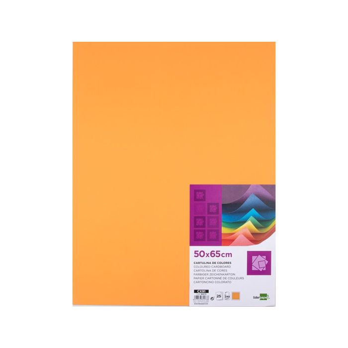 Cartulina Liderpapel 50x65 cm 240 gr-M2 Nectarina Paquete De 25 Hojas 1