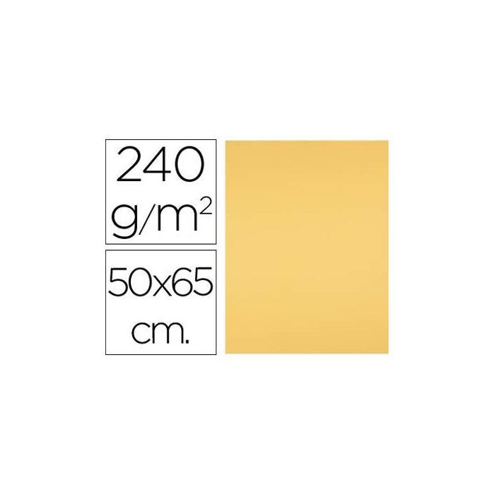 Cartulina Liderpapel 50x65 cm 240 gr-M2 Oro Paquete De 25 Hojas