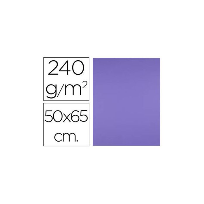 Cartulina Liderpapel 50x65 cm 240 gr-M2 Purpura Paquete De 25 Hojas