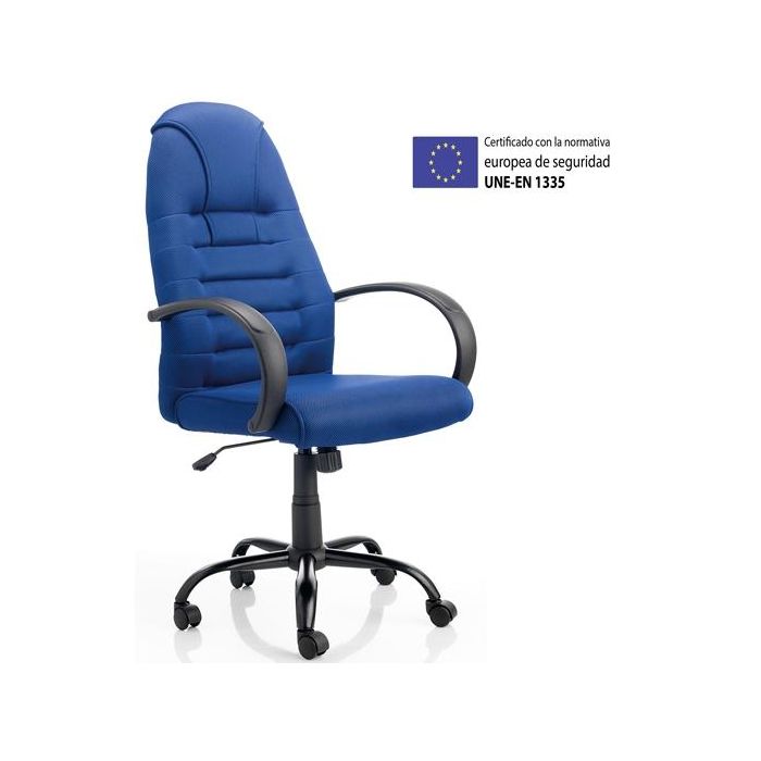 Archivo 2000 Sillón De Dirección Ergonómico Morcego Giratorio Basculante Brazos-F Tapizado Azul