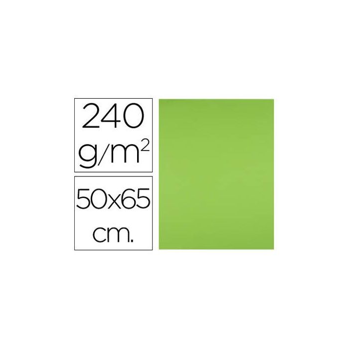 Cartulina Liderpapel 50x65 cm 240 gr-M2 Verde Paquete De 25 Hojas