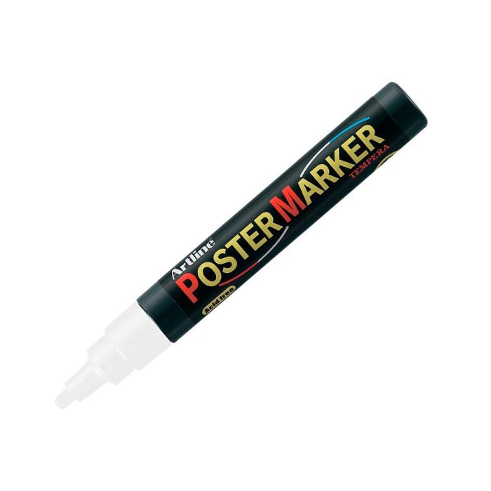 Rotulador Artline Poster Marker Epp-4-Bla Punta Redonda 2 mm Color Blanco 1