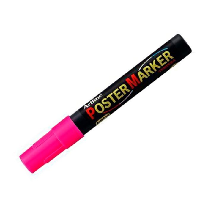 Rotulador Artline Poster Marker Epp-4-Ros Flu Punta Redonda 2 mm Color Rosa Fluor