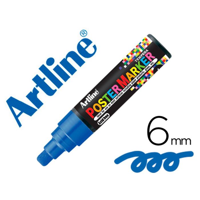 Rotulador Artline Poster Marker Epp-6-Azu Punta Redonda 6 mm Color Azul 0 Rotulador Artline Poster Marker Epp-6-Azu Punta Redonda 6 mm Color Azul 0