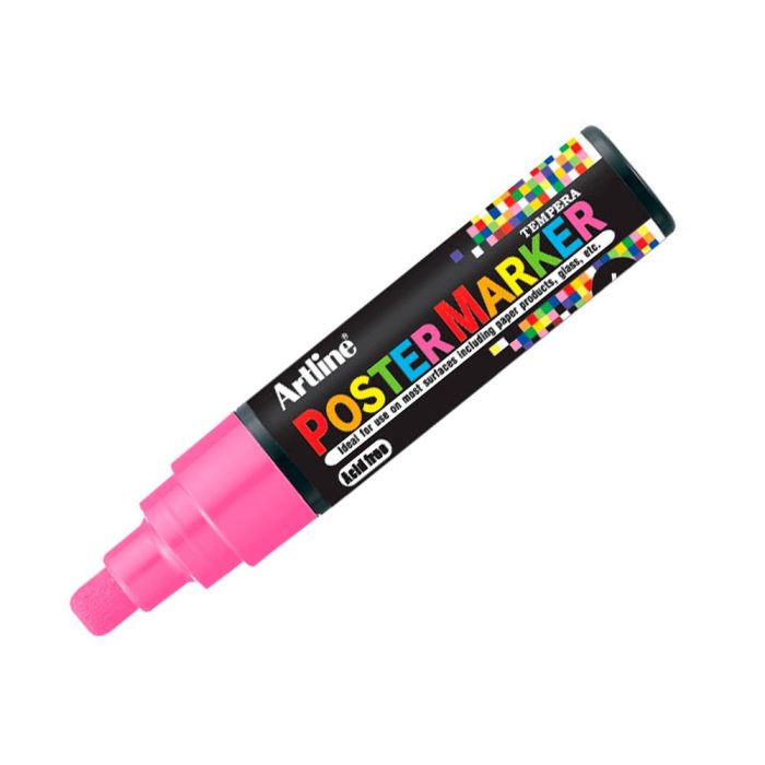 Rotulador Artline Poster Marker Epp-6-Ros Flu Punta Redonda 6 mm Color Rosa Fluor 1