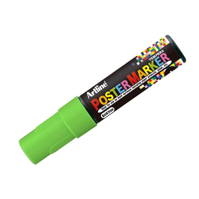 Rotulador Artline Poster Marker Epp-6-Ver Flu Punta Redonda 6 mm Color Verde Fluor 1