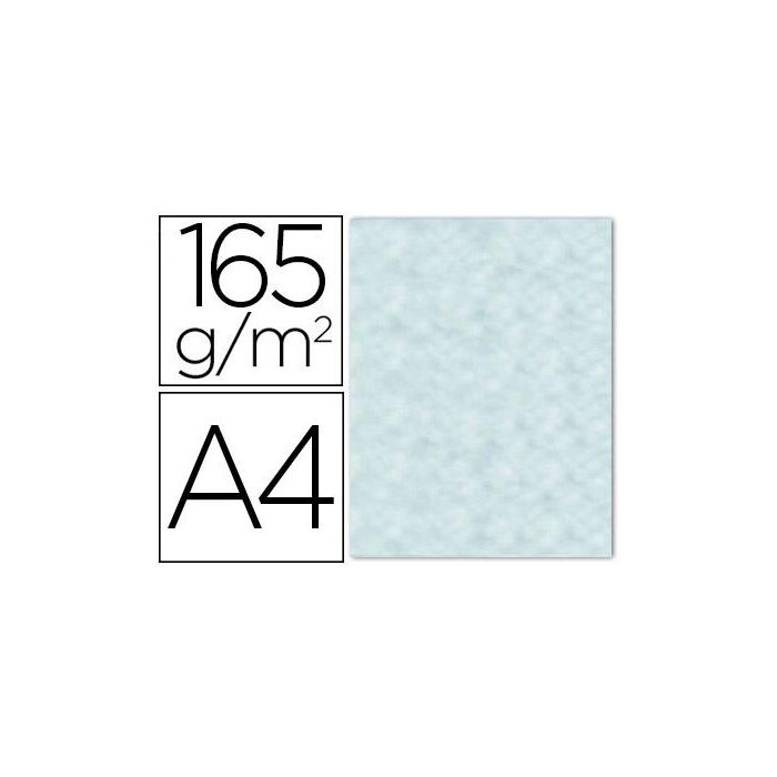 Papel Color Liderpapel Pergamino Con Bordes A4 165 gr Azul Pack De 25 Hojas