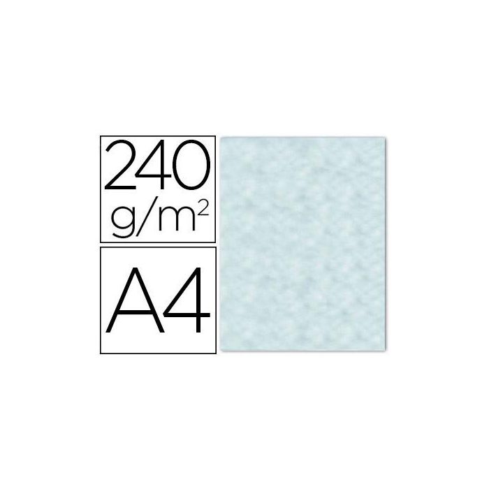 Papel Color Liderpapel Pergamino Con Bordes A4 240 gr Azul Pack De 10 Hojas