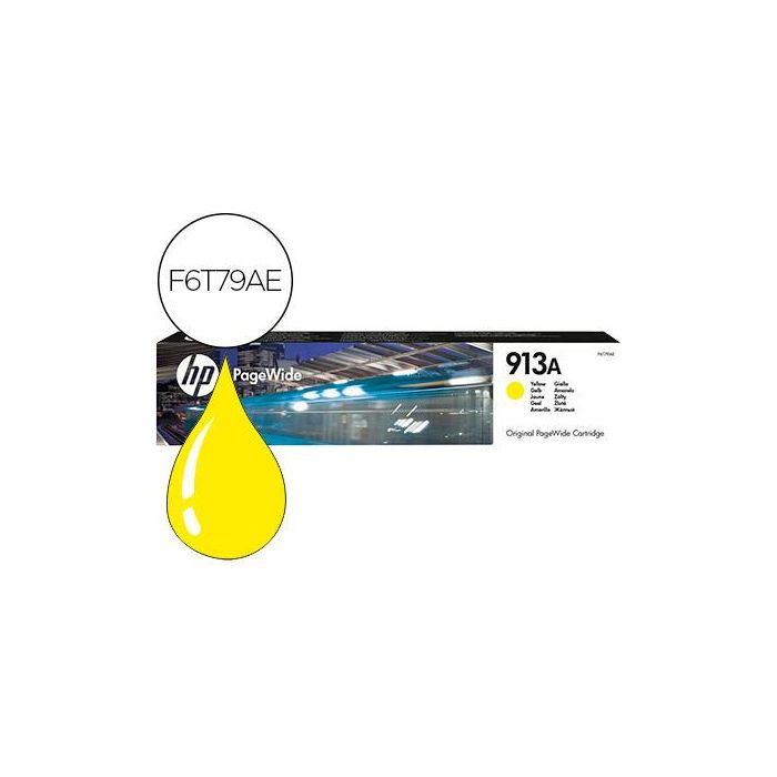 Hp Tinta Amarillo Pagewide 352Dw-377Dw-477Dw Mfp - Nº 913A