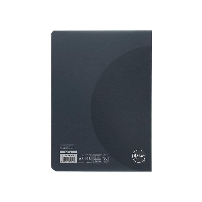 Libreta Liderpapel 360 Tapa De Plastico A5 48 Hojas 90 gr-M2 5 mm Con Doble Margen Tapa Negra 8 unidades Libreta Liderpapel 360 Tapa De Plastico A5 48 Hojas 90 gr-M2 5 mm Con Doble Margen Tapa Negra 8 unidades