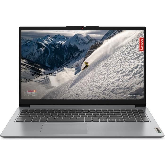 Portátil Lenovo ultradelgado 15 82R400K8FR | 15'' FHD 220N - Ryzen 5-5500U - 8GB DDR4 RAM - 256GB SSD Windows 11 - AZERTY 1