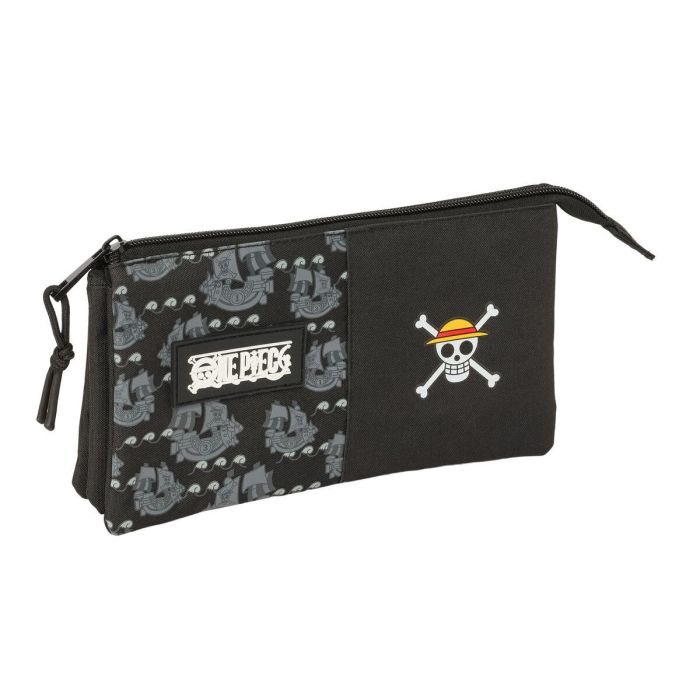 Portatodo One Piece Pirates Negro 22 x 12 x 3 cm