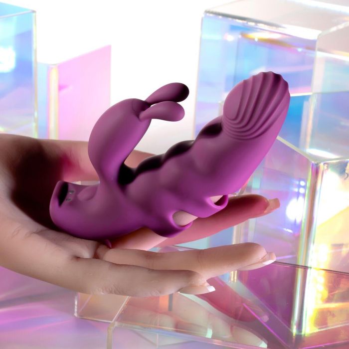 Vibrador Doble Estimulación Evolved Playboy Morado 6 Vibrador Doble Estimulación Evolved Playboy Morado 6