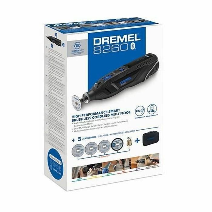 Multiherramienta inalámbrica conectada Dremel 8260 de 12 V (entregada con 5 accesorios) 3