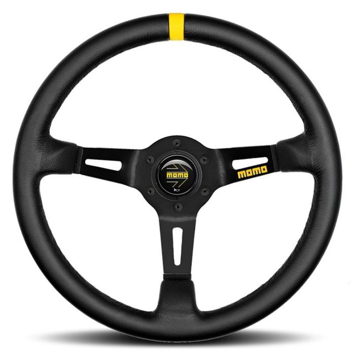 Momo MOM11150085221R Volante de Competición Rally Mod.08, 350mm Alcantara Negro, Aro 30mm, Desplazamiento 88mm Momo MOM11150085221R Volante de Competición Rally Mod.08, 350mm Alcantara Negro, Aro 30mm, Desplazamiento 88mm