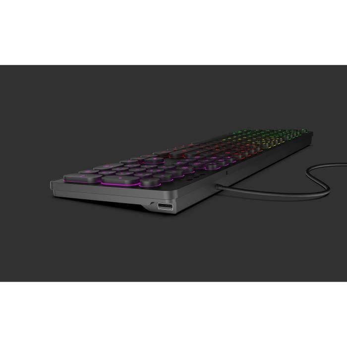 Teclado RGB con cable - MOBILITY LAB - ML306858 - AZERTY - Teclas redondas - Negro 4