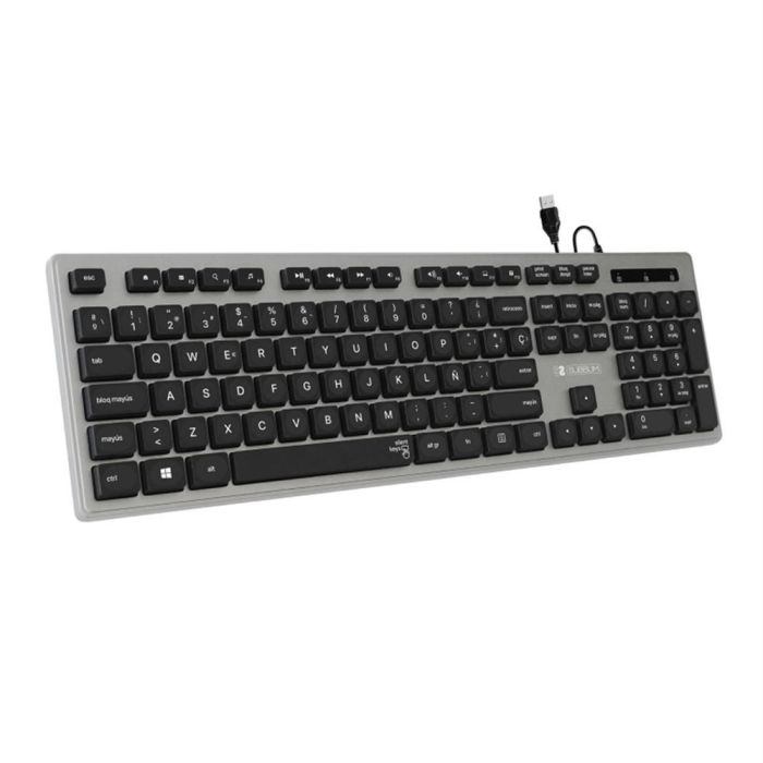 SUBBLIM Teclado Wired Ergo Keys Silent Flat HQ Grey SUBBLIM Teclado Wired Ergo Keys Silent Flat HQ Grey