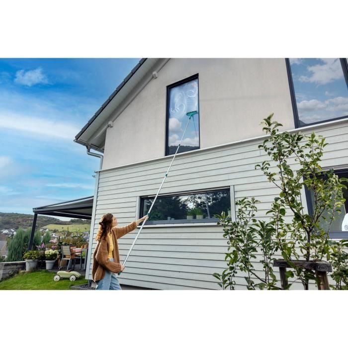 Leifheit 41523 Mango Telescópico Regulable 145-400 cm, Extensible con Sistema Click para Escobas, Limpieza de Suelos y Ventanas 1 Leifheit 41523 Mango Telescópico Regulable 145-400 cm, Extensible con Sistema Click para Escobas, Limpieza de Suelos y Ventanas 1
