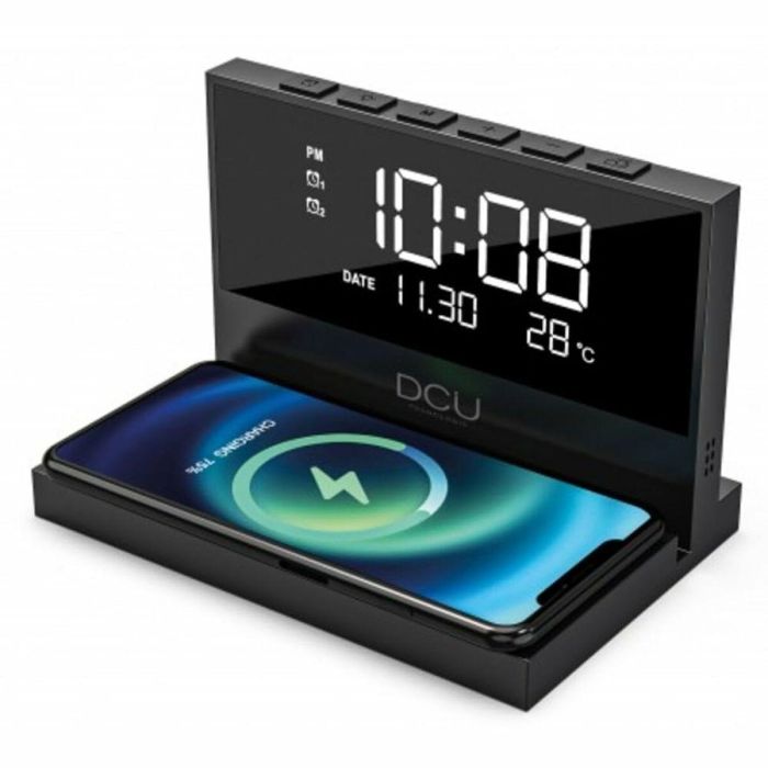 Reloj-Despertador DCU 37300830 Negro 7