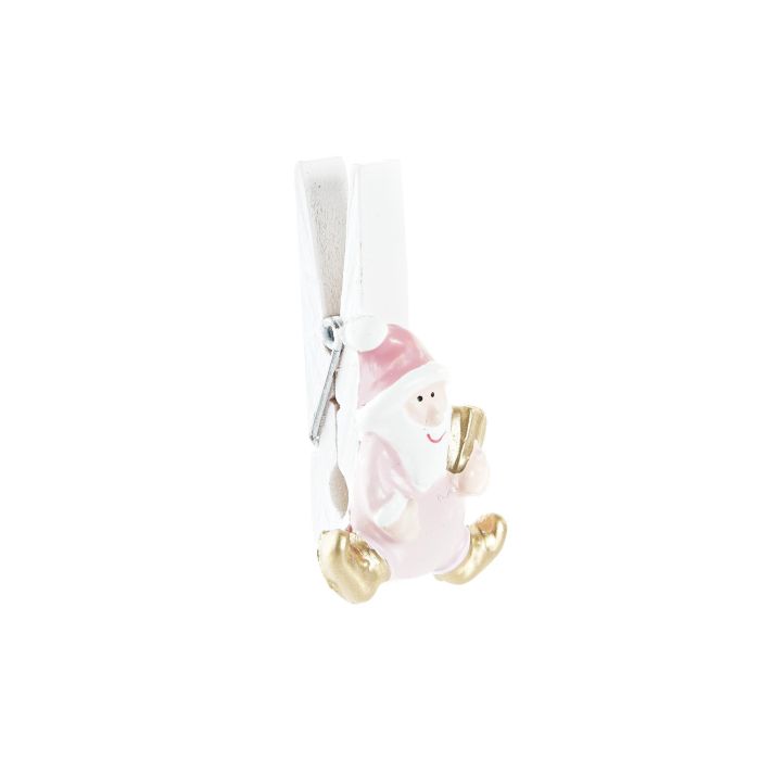 DKD Home Decor Pinza Navidad Fantasia MDF Blanco Rosa | Adorno Decoración Navideña | Pack de 12 Unidades Surtidas | Set de 5 Piezas (1x5x3 cm) 1 DKD Home Decor Pinza Navidad Fantasia MDF Blanco Rosa | Adorno Decoración Navideña | Pack de 12 Unidades Surtidas | Set de 5 Piezas (1x5x3 cm) 1