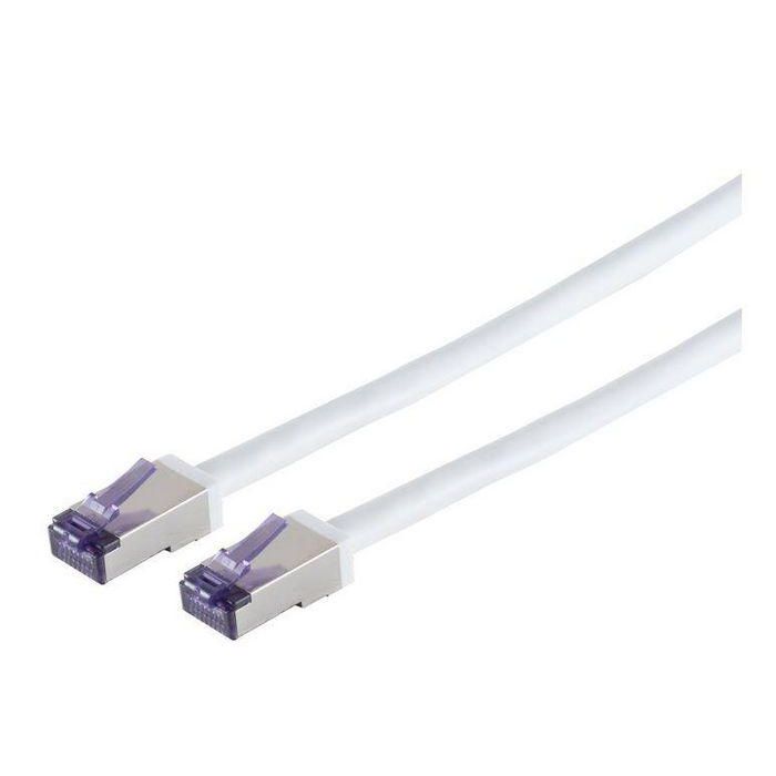 Lanview Cable de Red Patch CAT6A S/FTP High-Flex 5m Blanco, 10 Gigabit 500 MHz, Conectores RJ45 50u' Anti-Interferencias
